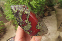 Polished Dragons Blood Stone Points x 2 From Tshipise, South Africa