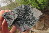 Natural Libethenite Crystals On Dolomite Matrix Specimens x 2 From Shituru, Congo