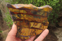 Polished On One Side Nguni Jasper Specimens x 2 From Prieska, South Africa