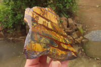 Polished On One Side Nguni Jasper Specimens x 2 From Prieska, South Africa