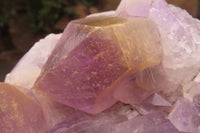 Natural Jacaranda Amethyst Clusters x 2 From Zambia