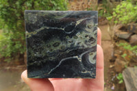 Polished Stromatolite Jasper Cubes x 4 From Madagascar