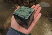 Polished Stromatolite Jasper Cubes x 4 From Madagascar