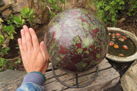 Polished Dragons Blood Stone Sphere x 1 From Tshipise, South Africa