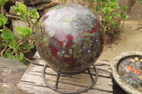 Polished Dragons Blood Stone Sphere x 1 From Tshipise, South Africa