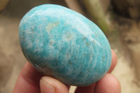 Polished Amazonite Palm Stones x 24 From Madagascar