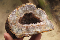 Natural Zululand Amethyst Geodes x 4 from Jozini, South Africa