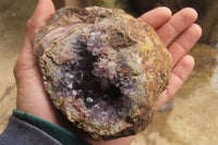 Natural Zululand Amethyst Geodes x 4 from Jozini, South Africa