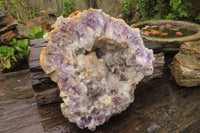 Natural Zululand Amethyst Geodes x 2 from Jozini, South Africa