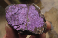 Natural Metallic Purpurite Cobbed Specimens x 12 From Erongo, Namibia