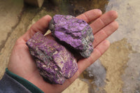 Natural Metallic Purpurite Cobbed Specimens x 12 From Erongo, Namibia