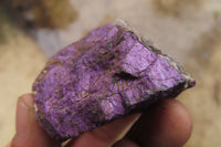 Natural Metallic Purpurite Cobbed Specimens x 12 From Erongo, Namibia