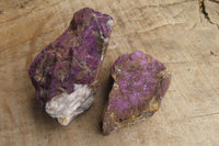 Natural Metallic Purpurite Cobbed Specimens x 12 From Erongo, Namibia