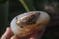 Polished Dendritic Agate Standing Free Forms x 2 From Madagascar