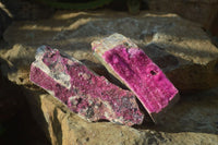 Natural Salrose Cobaltion Dolomite Specimens x 3 From Kakanda, Congo