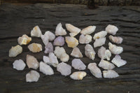 Natural White and Amethyst Spirit Quartz Single Crystals x 70 From Boekenhouthoek, South Africa