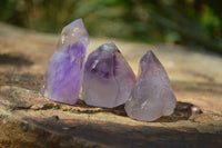 Polished Smokey Amethyst Window Quartz Points x 20 From Akansobe, Madagascar