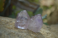 Polished Smokey Amethyst Window Quartz Points x 20 From Akansobe, Madagascar