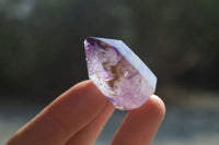 Polished Smokey Amethyst Window Quartz Points x 20 From Akansobe, Madagascar