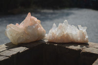 Natural Mixed Quartz Clusters x 5 From Madagascar