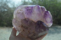 Polished Cascading Window Amethyst Quartz Crystal Formation x 1 From Madagascar