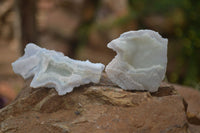 Natural Etched Blue Chalcedony Specimens x 24 From Nsanje, Malawi