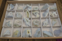 Natural Etched Blue Chalcedony Specimens x 24 From Nsanje, Malawi