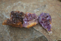 Natural Amethystos Amethyst Clusters x 37 From Kwaggafontein, South Africa