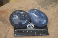 Polished Lazulite Palm Stones x 12 From Madagascar