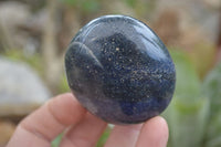 Polished Lazulite Palm Stones x 12 From Madagascar