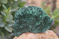 Natural Silky Malachite Specimens x 4 From Kasompe, Congo