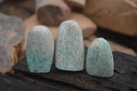 Polished Amazonite Free Forms x 35 From Zimbabwe