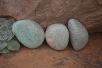 Polished Amazonite Free Forms x 35 From Zimbabwe