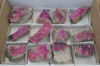 Natural Salrose Cobaltion Dolomite Specimens x 12 From Kakanda, Congo