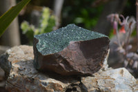 Natural Libethenite Crystals On Dolomite Matrix Specimens x 2 From Shituru, Congo