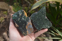 Natural Libethenite Crystals On Dolomite Matrix Specimens x 2 From Shituru, Congo