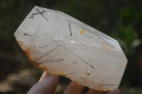 Polished Tourmalinated Quartz Display Piece x 1 From Madagascar