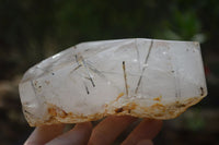 Polished Tourmalinated Quartz Display Piece x 1 From Madagascar