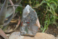 Polished Bloodstone Points x 2 From Swaziland