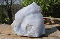 Natural Blue Lace Agate Geode Specimens x 3 From Nsanje, Malawi