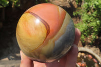 Polished Polychrome Jasper Spheres x 2 From Madagascar