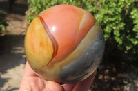 Polished Polychrome Jasper Spheres x 2 From Madagascar