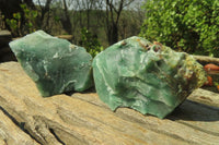 Natural Jade Cobbed Specimens x 13 From Swaziland