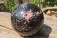 Polished Rhodonite Spheres x 3 From Madagascar