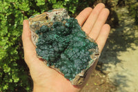 Natural Ball Malachite On Quartz Matrix Specimen x 1 From Kambove, Congo