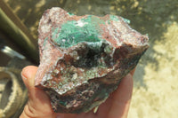 Natural Ball Malachite On Quartz Matrix Specimens x 6 From Congo