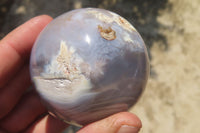 Polished Banded Agate Spheres x 6 From Madagascar