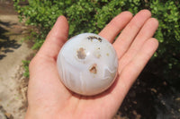 Polished Banded Agate Spheres x 6 From Madagascar