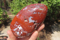 Polished Red Jasper Standing Free Forms x 6 From Madagascar