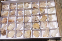 Natural Clear Quartz Crystal Clusters x 35 From Madagascar